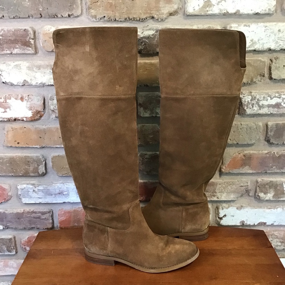 MICHAEL Michael Kors Tan Suede Heeled Boots